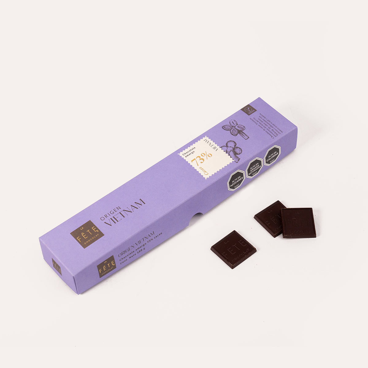 Chocolate de Origen Vietnam amargo 73% cacao 180 g | La Fête – La