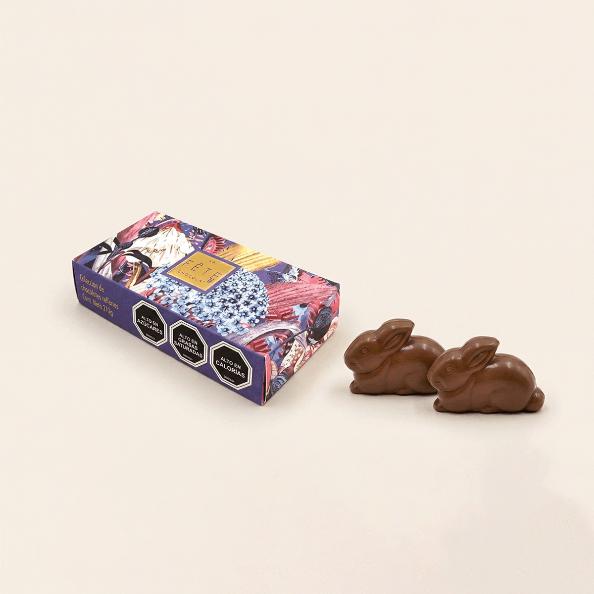 Conejos de chocolate rellenos 20 g