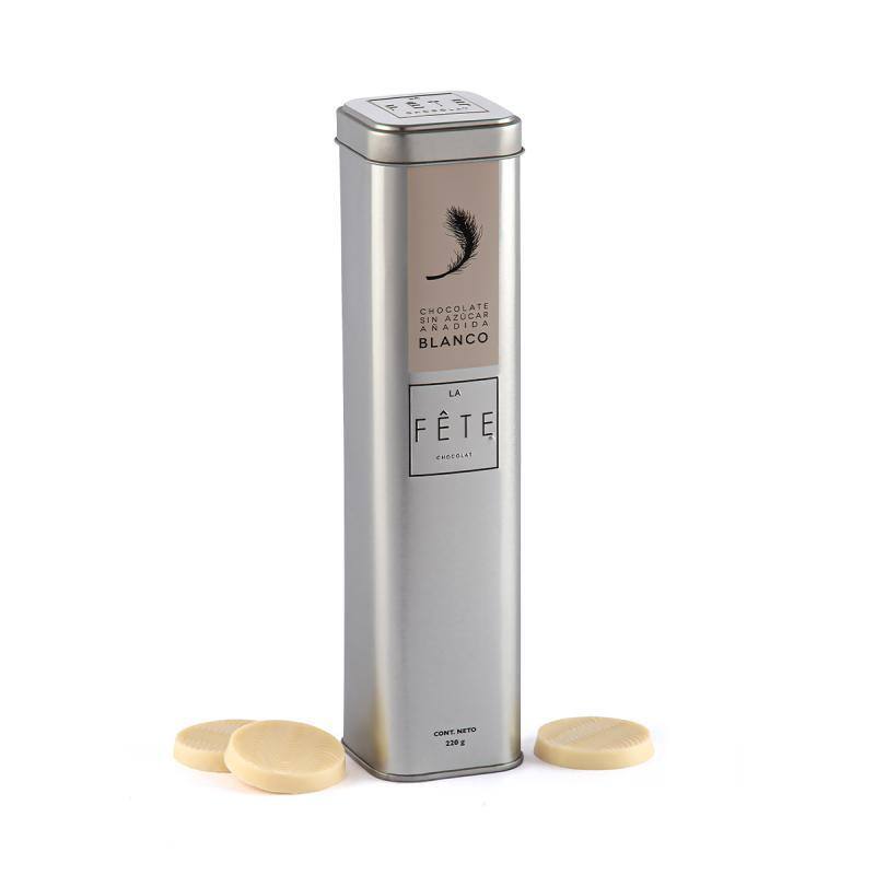 Tubo chocolate blanco sin azúcar añadida 220 g