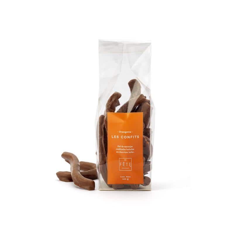 Varitas de naranja con chocolate leche 100 g