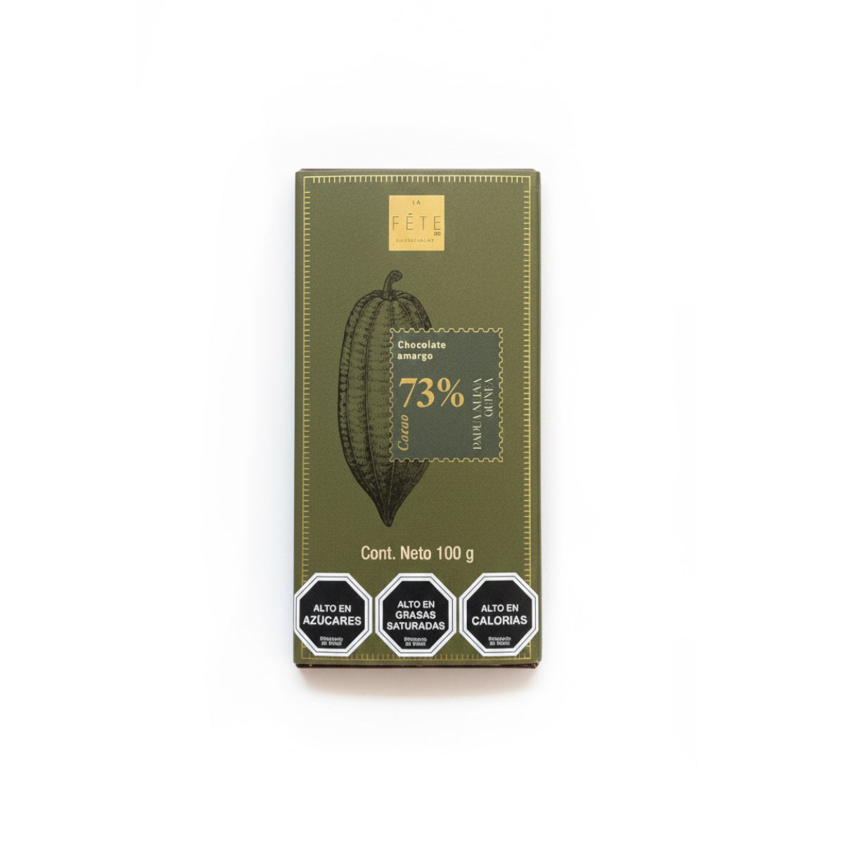 Barra Papúa Nueva Guinea amargo 73% cacao 100 g