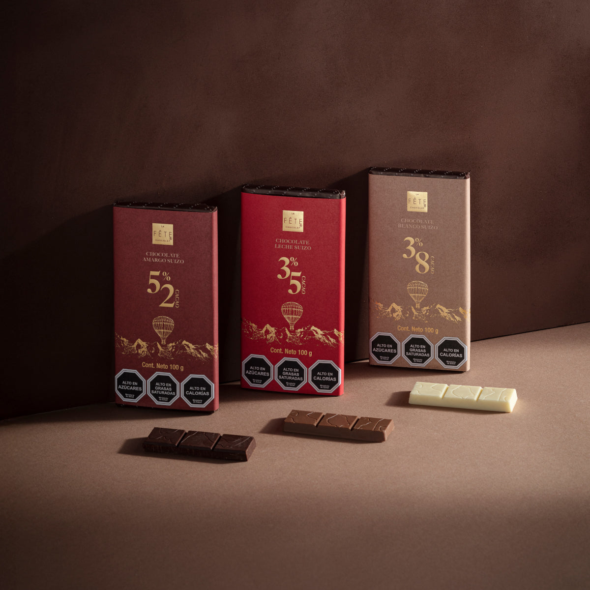 Barra chocolate leche Suizo 35% cacao 100 g