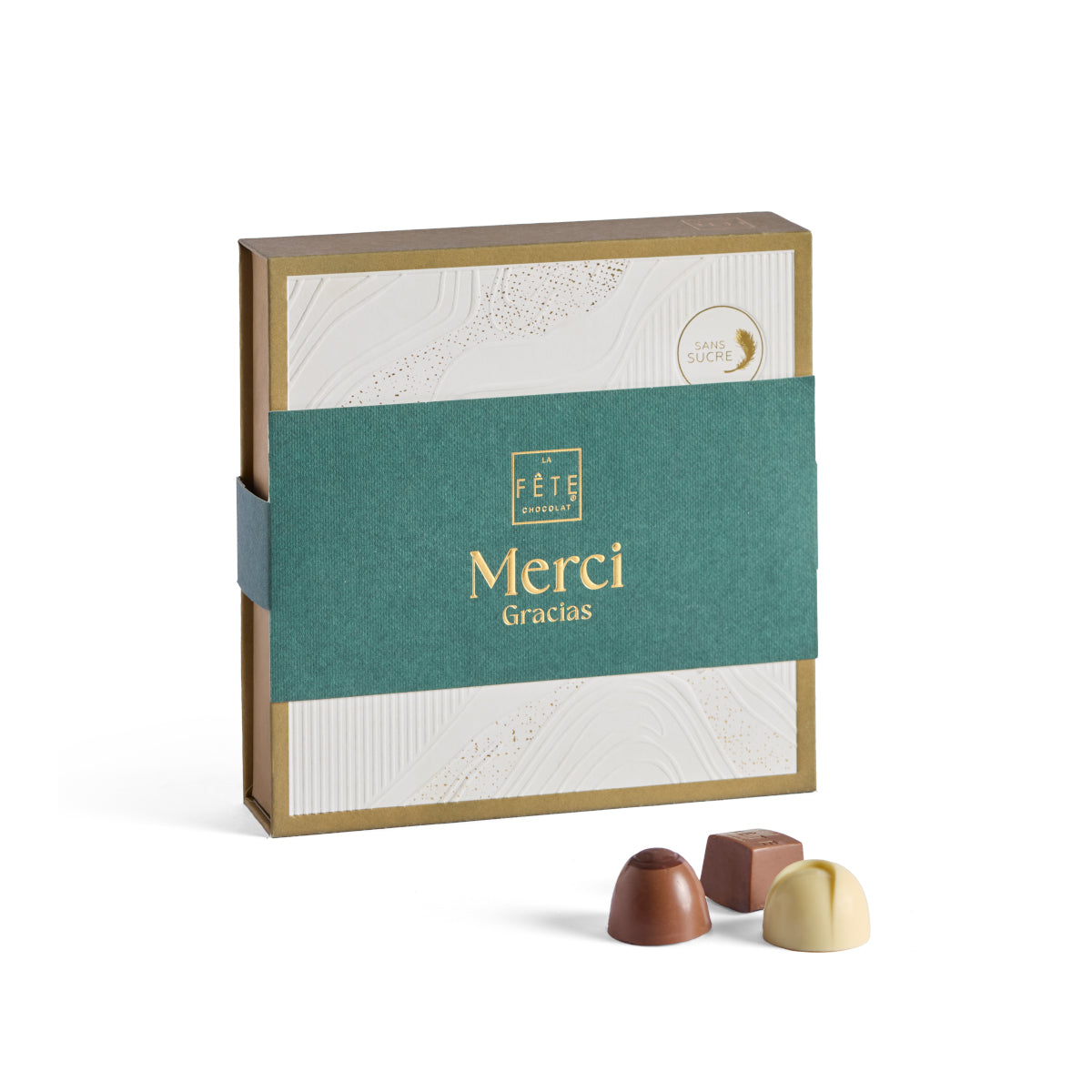Bombones sin azúcar añadida caja 148 g Funda Merci