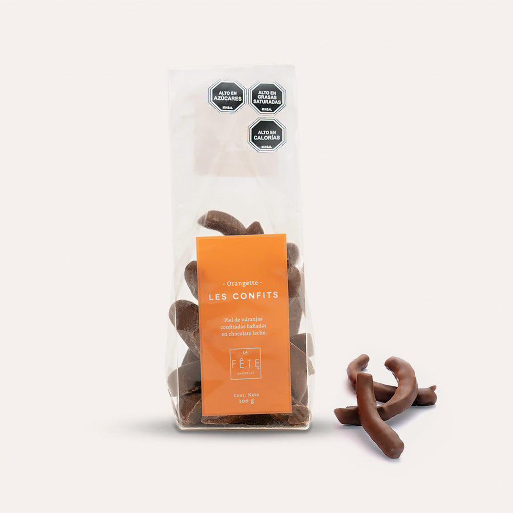 Varitas de naranja con chocolate leche 100 g