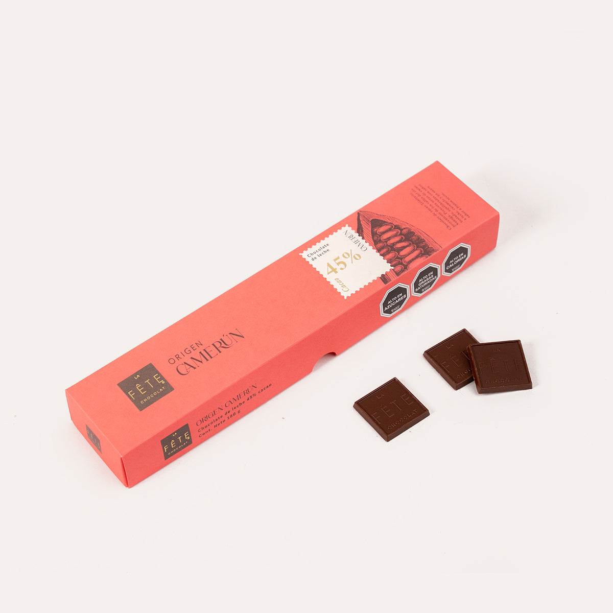 Origen Camerún Leche 45% cacao 180 g