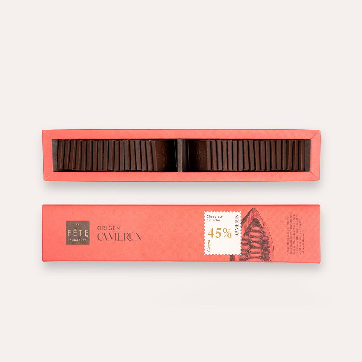 Origen Camerún Leche 45% cacao 180 g