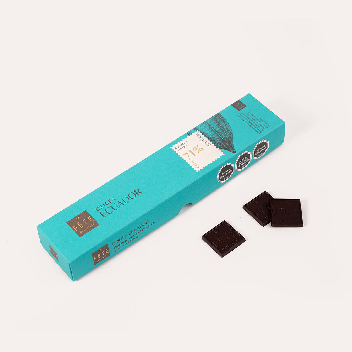 Origen Ecuador amargo 71% cacao 180 g