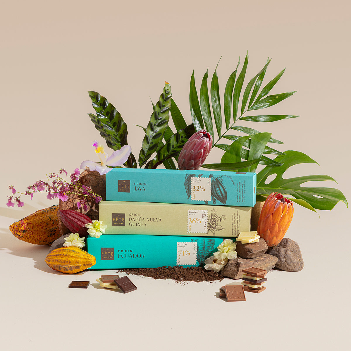 Origen Java Leche 32% cacao 180 g