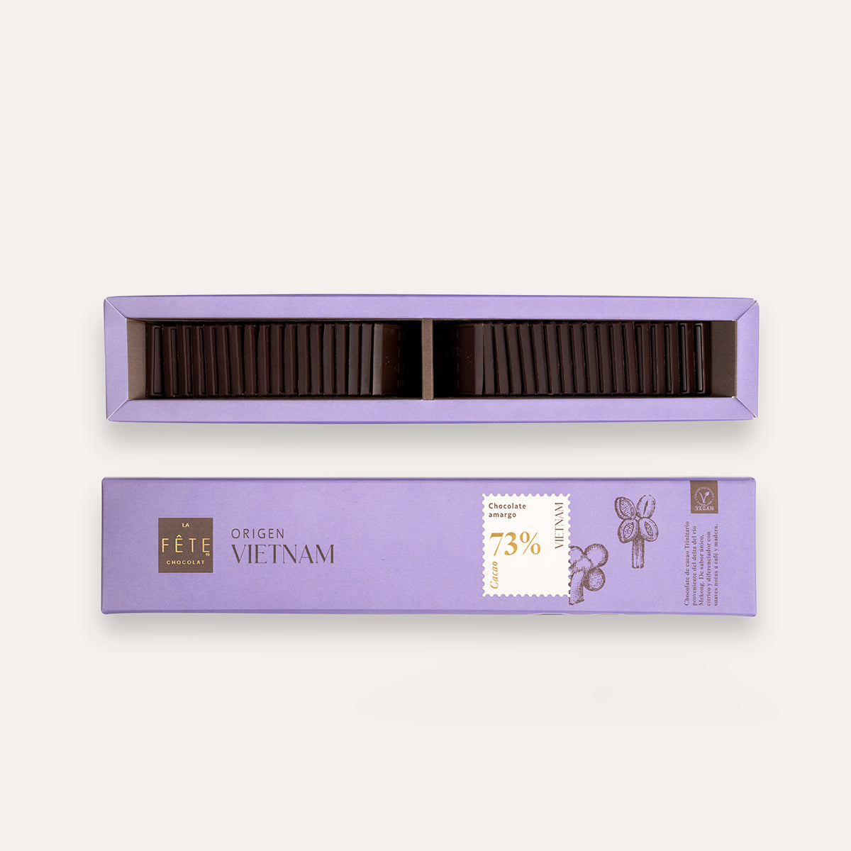 Origen Vietnam Amargo 73% cacao 180 g