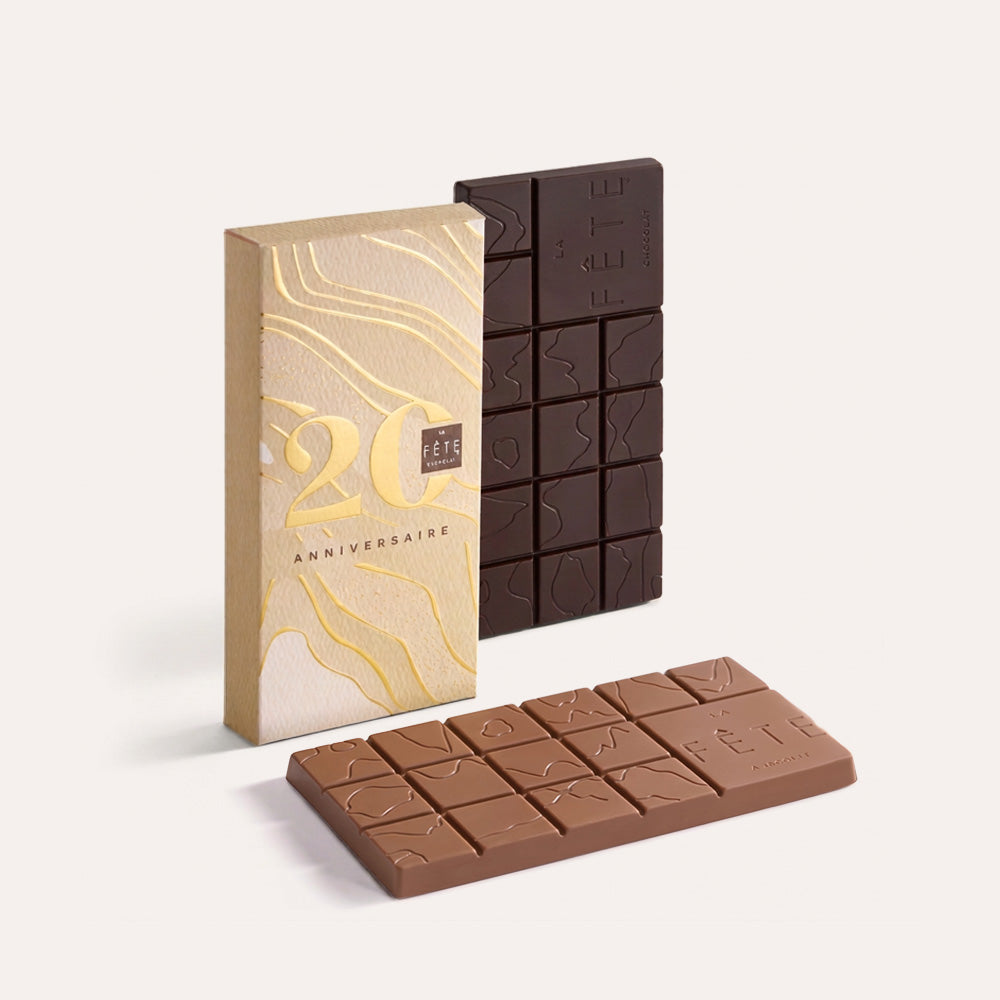 Set barras Chocolate Leche y Menta 200 g