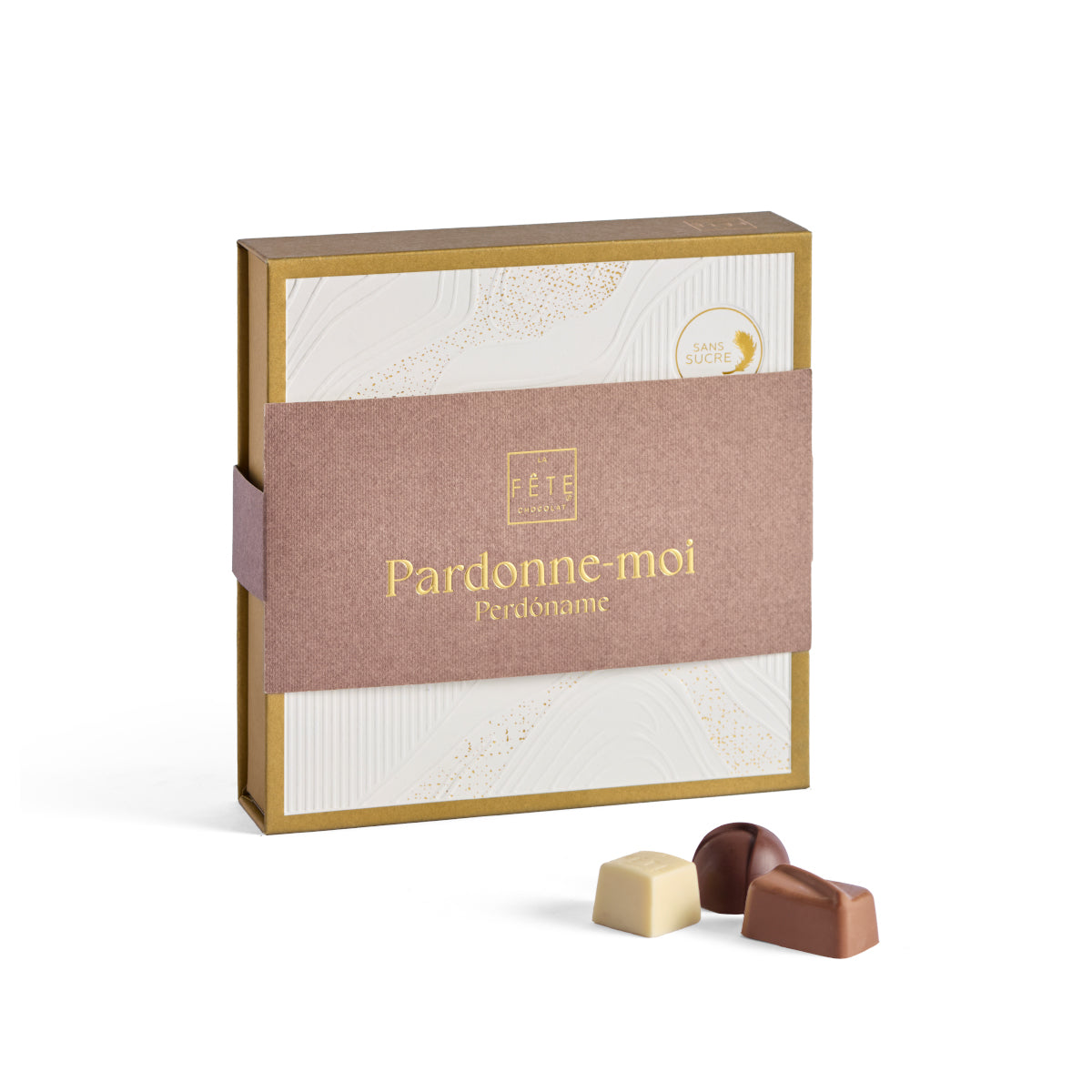 Bombones sin azúcar añadida caja 148 g Funda Pardonne-moi