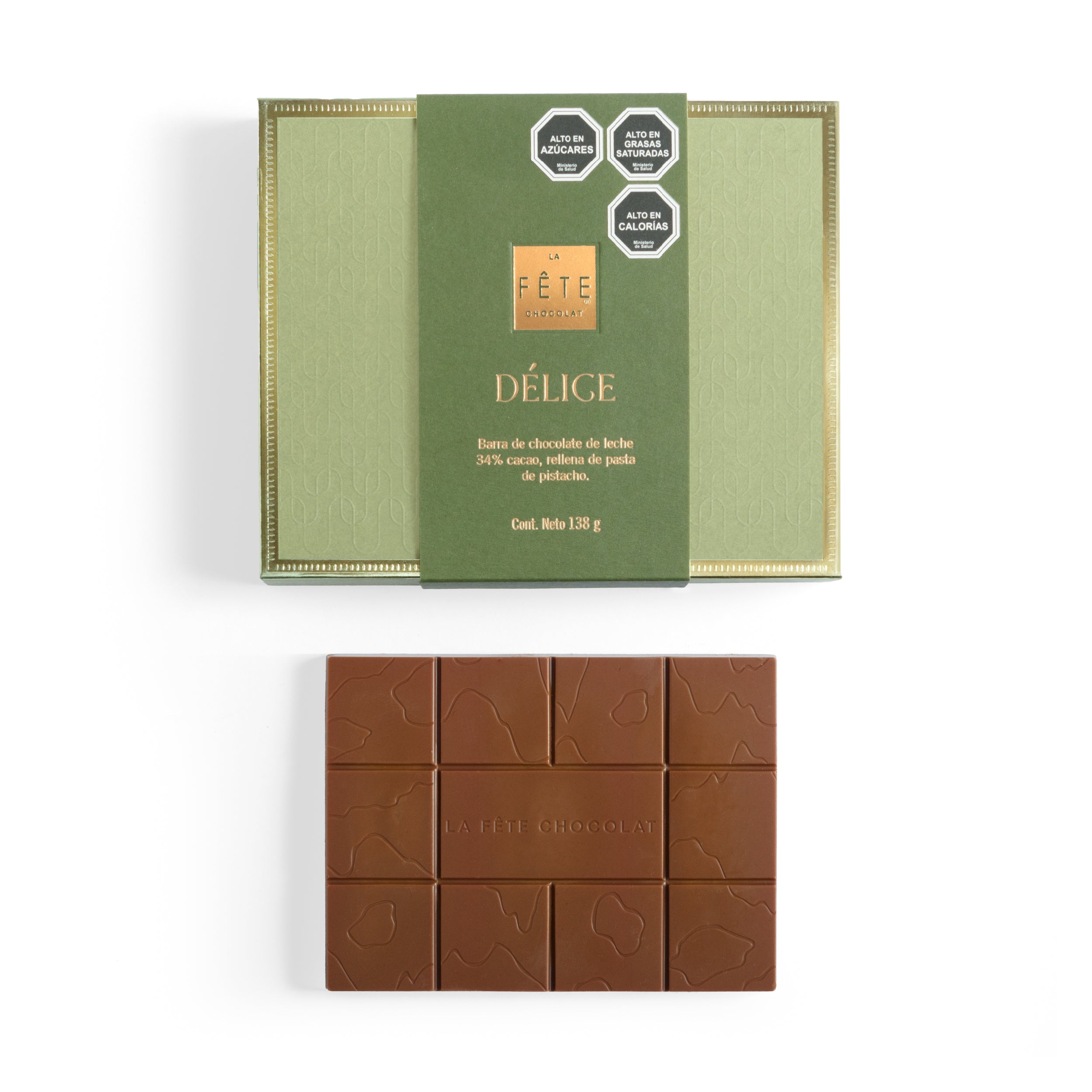 Barra Rellena Délice Pistacho 138 g