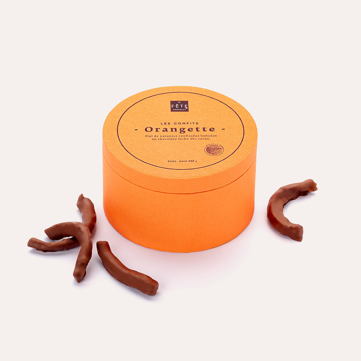 Varitas de Naranja chocolate leche 250 g