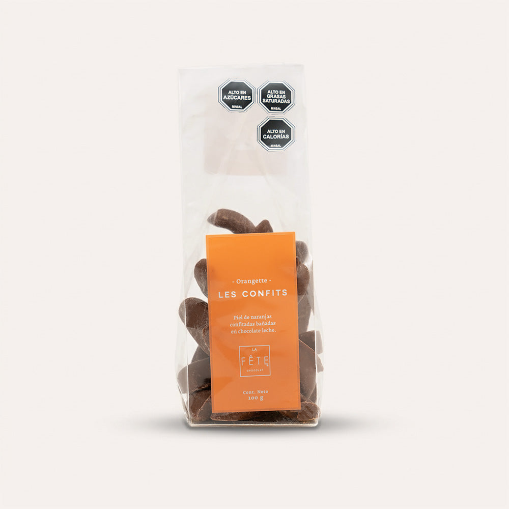 Varitas de naranja con chocolate leche 100 g