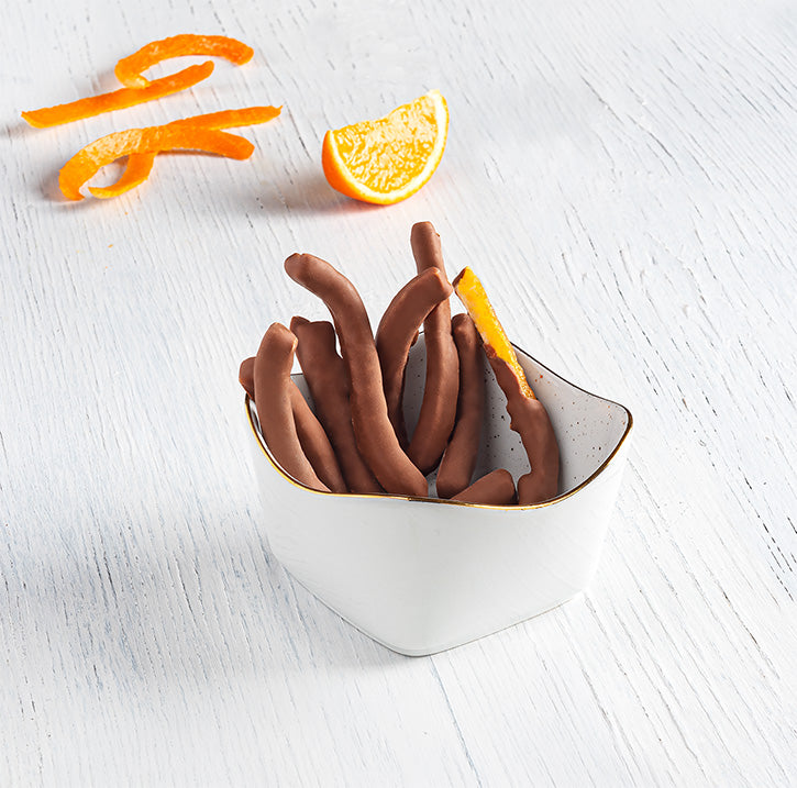 Varitas de naranja con chocolate leche 100 g