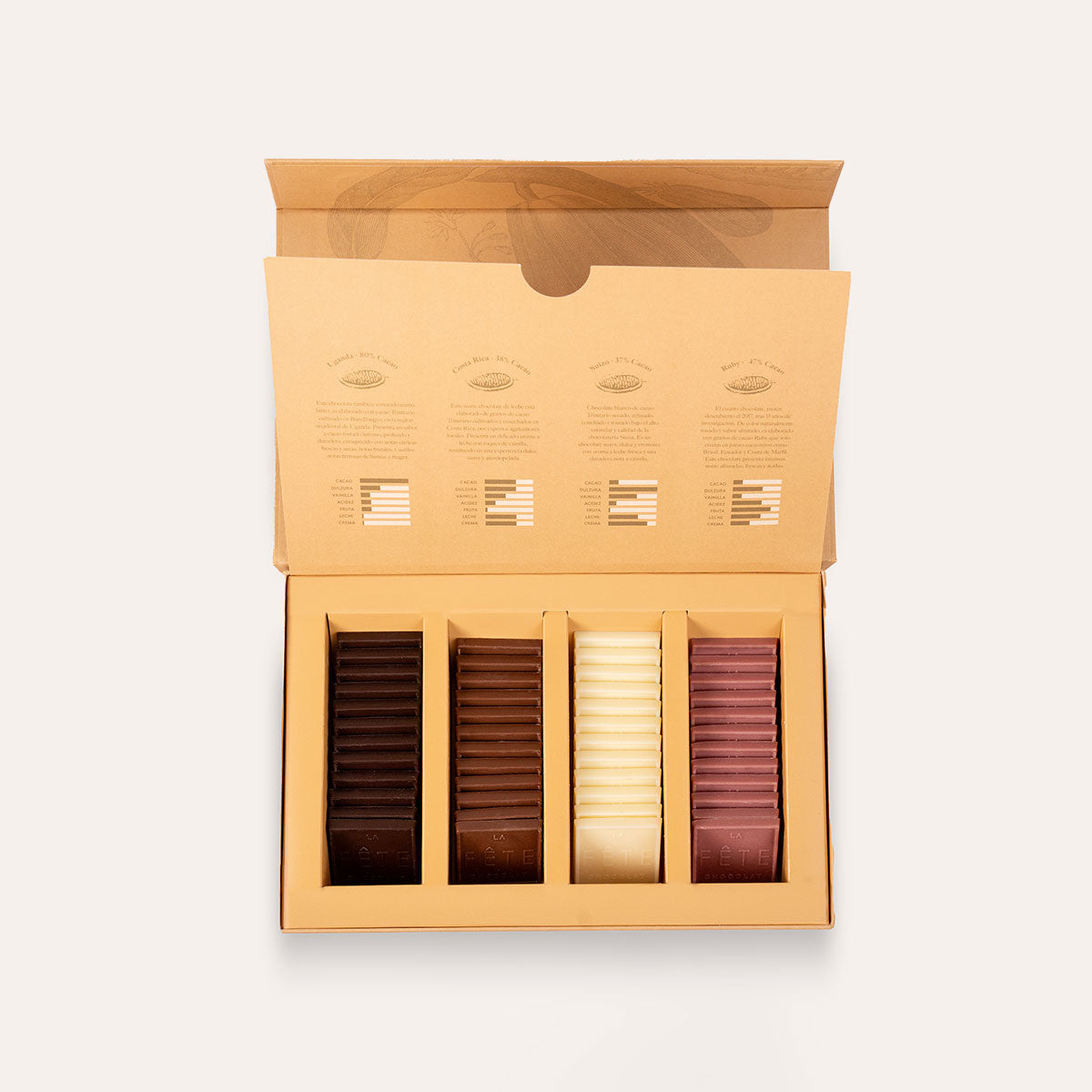 Colección 4 tipos de chocolate | La Fête Chocolat