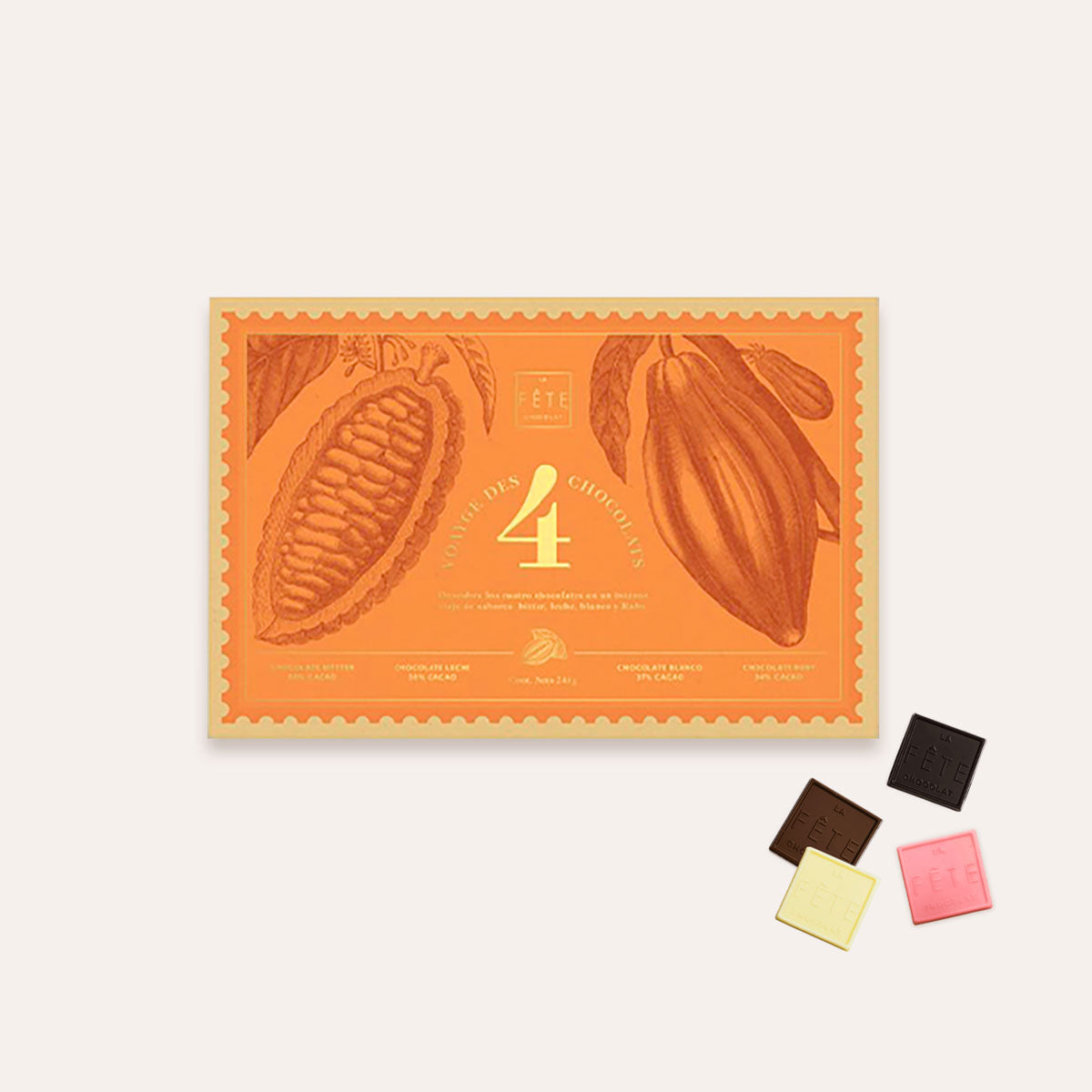 Colección 4 tipos de chocolate | La Fête Chocolat