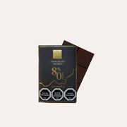 Barra chocolate amargo 80% cacao 50 g