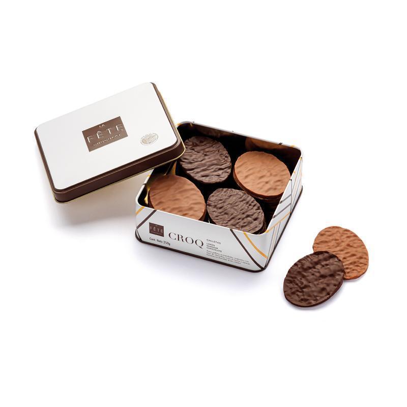 Galletas Croq con chocolate lata 250 g