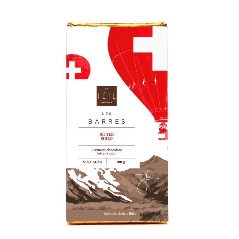 Bitter Suizo | 53% cacao | Barra 100 g