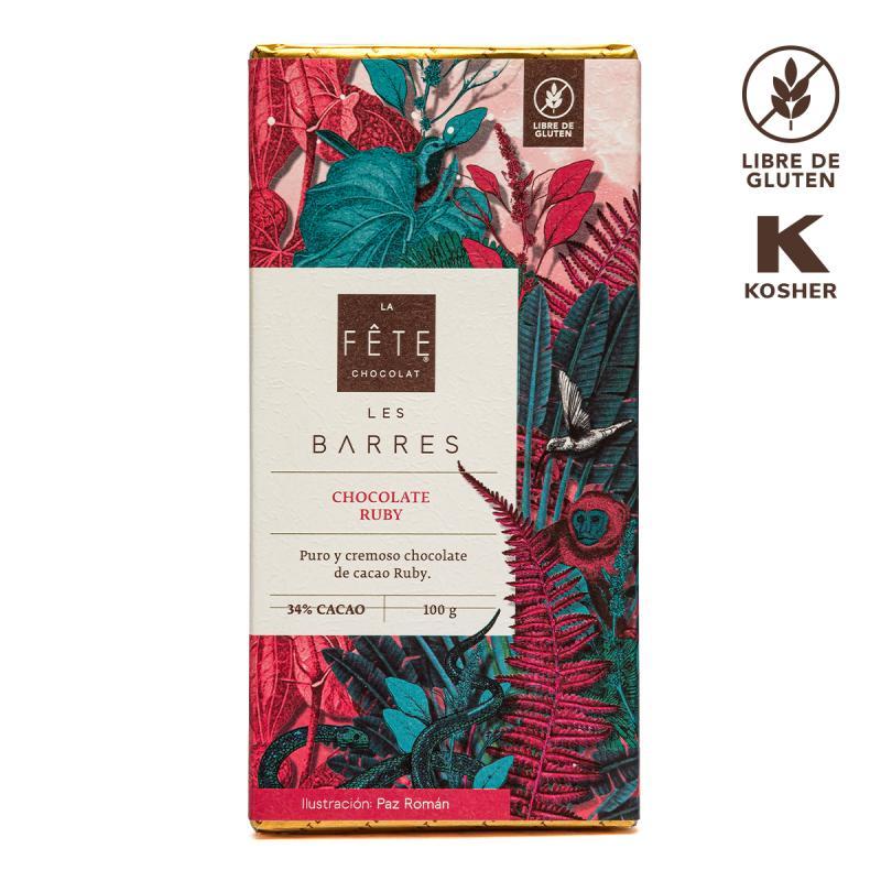 Ruby | 34% cacao | Barra 100 g