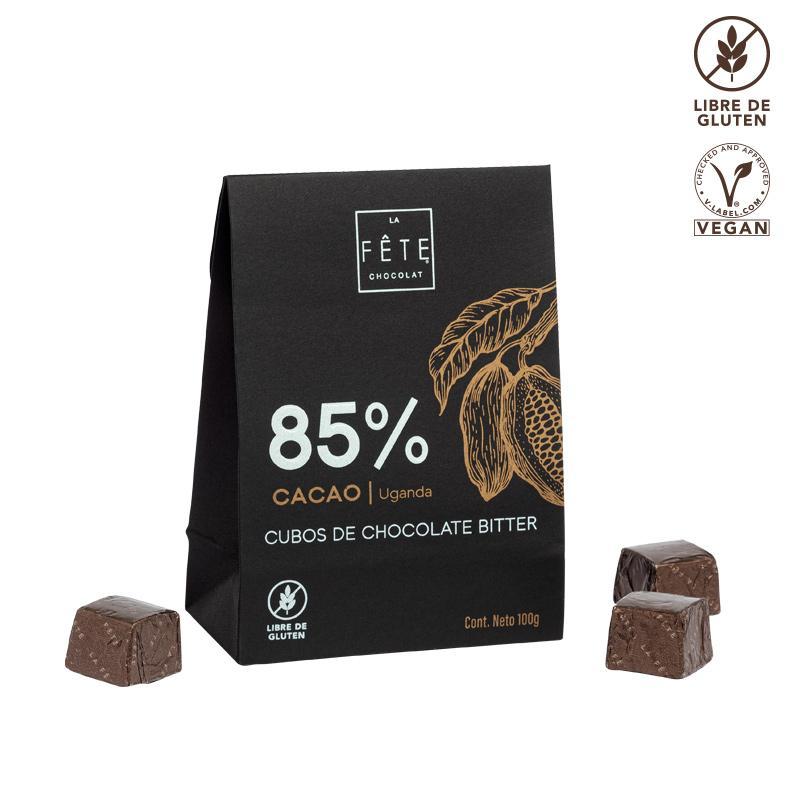 Cubos bitter 85% cacao 100 g