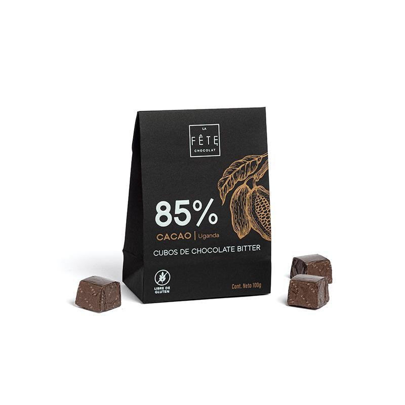 Cubos bitter 85% cacao 100 g