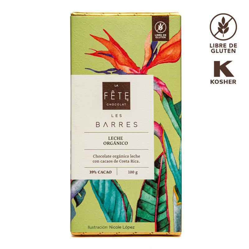 Leche Orgánico | 39% cacao | Barra 100 g