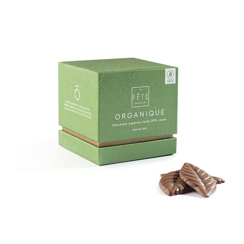 Chocolate orgánico leche 39% cacao 160 g 