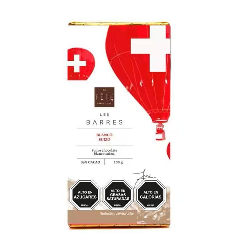 Barra Chocolate Blanco Suizo  | 39% cacao | 100 g 