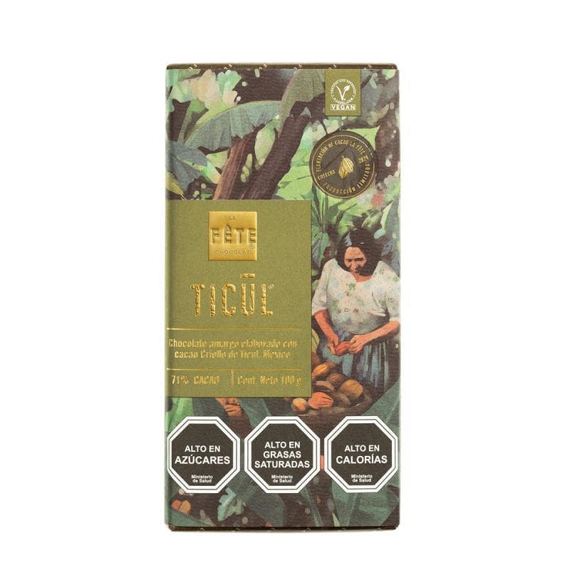 Barra Chocolate bitter ticul | 71% cacao | 100 g