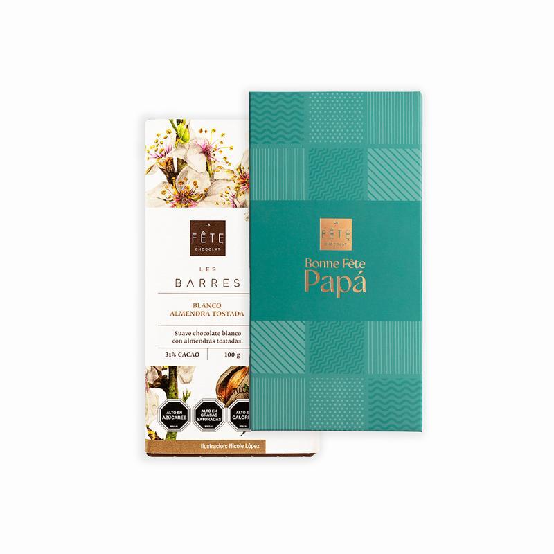 Blanco Almendras | 31% cacao | Barra Funda día del padre 100 g