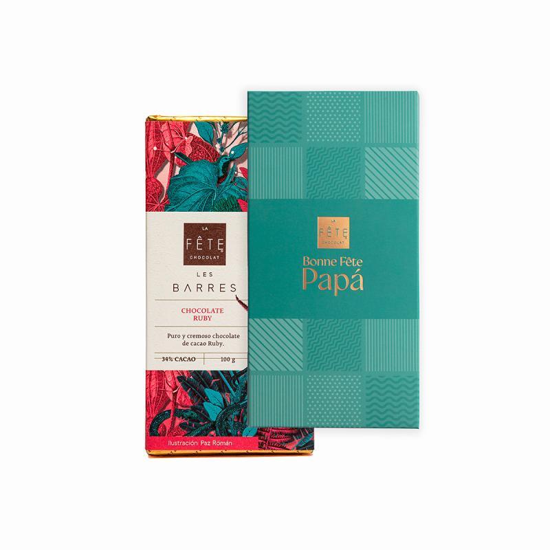 Ruby | 34% cacao | Barra Funda día del padre 100 g