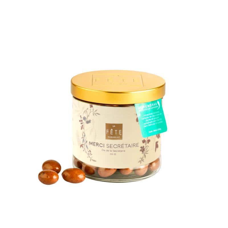 Dragée Almendra leche sin azúcar añadida funda Secretaria 210 g