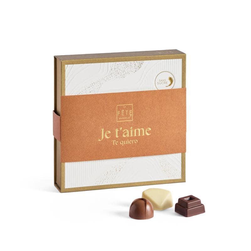 Bombones Je t&acute;aime 148 g sin az&uacute;car a&ntilde;adida